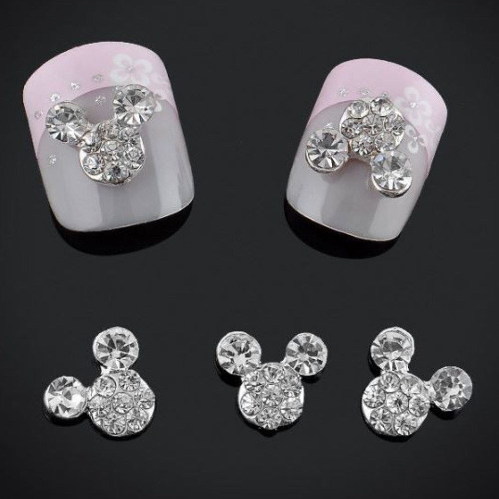 3D Mickey Mouse Crystal Rhinestone Nail Art Decals
